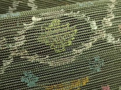 平和屋着物＊極上　夏物　1854年創業　帯屋捨松　八寸名古屋帯　間道　逸品　DZAB9889kh6