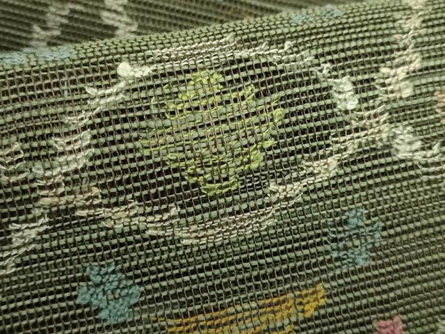 平和屋着物＊極上　夏物　1854年創業　帯屋捨松　八寸名古屋帯　間道　逸品　DZAB9889kh6