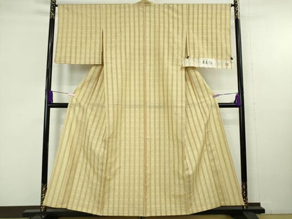 平和屋着物＊極上　夏物　伝統工芸品　都花くら　花織　紬　絽紗織　証紙付き　逸品　DZAB9940kh6