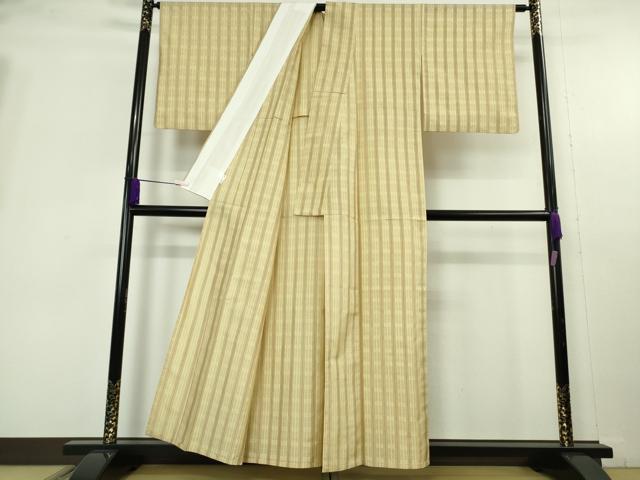 平和屋着物＊極上　夏物　伝統工芸品　都花くら　花織　紬　絽紗織　証紙付き　逸品　DZAB9940kh6