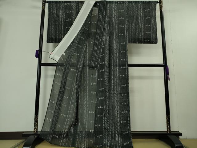 平和屋着物＊極上　夏物　絹芭蕉　小紋　蜻蛉　トンボ　逸品　DZAB9941kh6