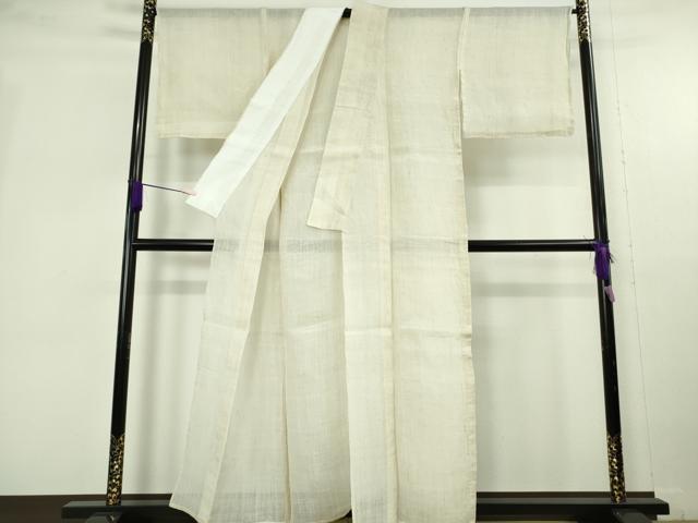 平和屋本店＊最高級　夏物　重要無形文化財　越後上布　青芋　手績み　いざり機　証紙・紙タグ付き　逸品　未使用　DZAB9944kh6