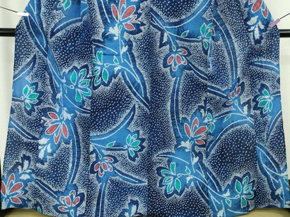 平和屋着物∴極上　夏物　浴衣　有松鳴海絞り　枝花文　綿　逸品　未使用　DZAB9959kh6