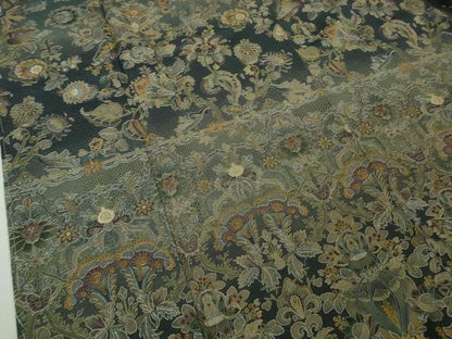平和屋本店●極上　中国三大刺繍 スワトウ刺繍 汕頭刺繍 総刺繍 訪問着 更紗花文　暈し染め　金糸　さが美扱い　逸品　未使用　DZAB9983kh6