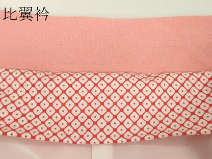 平和屋本店∵極上　創業460年・千總　女の子　十三参り　子供　祝着　駒刺繍　舞蝶立波文　暈し染め　金彩　逸品　DZAB9985kh6