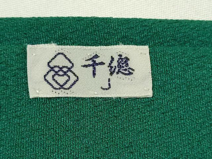 平和屋本店●極上　創業460年・千總　振袖・長襦袢(無双仕立て)セット　駒刺繍　鳳凰桐花文　鉄色地　金彩　逸品　DZAB9986kh6
