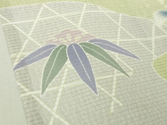 平和屋着物＊極上　夏物　訪問着　絽　駒刺繍　桃山　吉祥花文　暈し染め　逸品　DZAC0004kh6