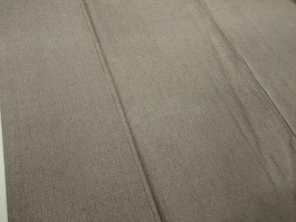 平和屋本店●極上　小紋師　藍田正雄　江戸小紋　毛万筋　紅消鼠色×薄色　鬼しぼ縮緬　逸品　DZAC0010kh6