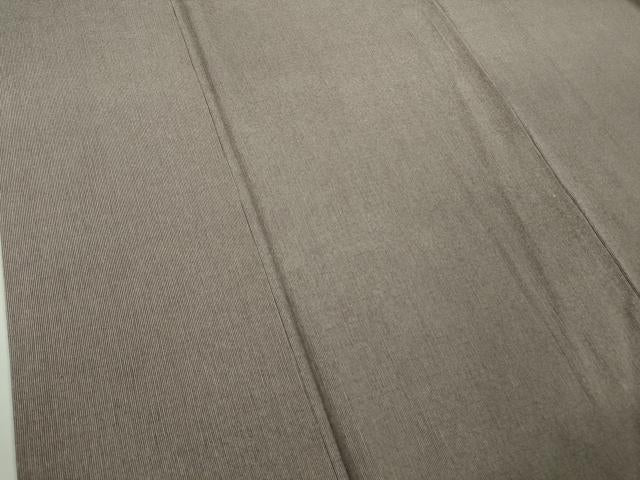 平和屋本店●極上　小紋師　藍田正雄　江戸小紋　毛万筋　紅消鼠色×薄色　鬼しぼ縮緬　逸品　DZAC0010kh6
