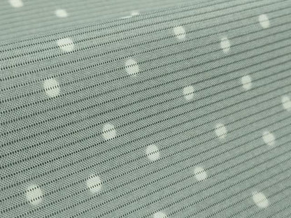 平和屋着物＊極上　夏物　洗える最高級着物　＜英＞はなぶさ謹製　小紋　絽　丸文　灰青色地　逸品　DZAC0019kh6