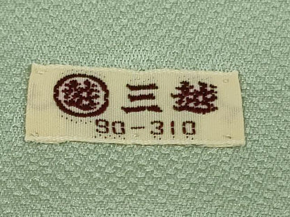 平和屋本店●極上　ジャパンオートクチュール　渡辺雪三郎　訪問着　花唐草文　裏葉柳色地　金彩　三越扱い　逸品　未使用　DZAC0021kh6
