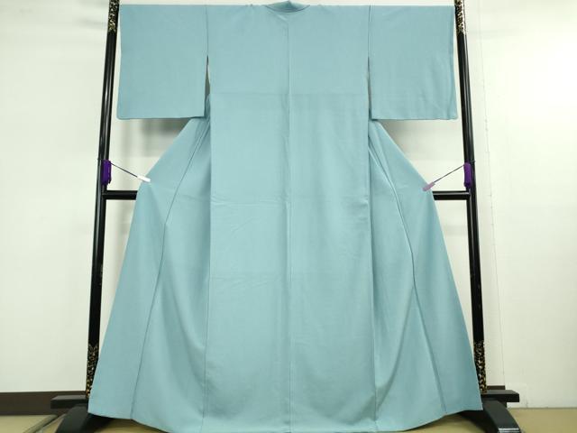 平和屋着物●極上　洗える最高級着物　＜英＞はなぶさ謹製　色無地　浅縹色　逸品　DZAC0023kh6