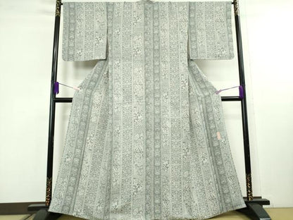 平和屋本店●極上　龍村晋謹製　小紋　型染　名物裂間道　逸品　DZAC0033kh6