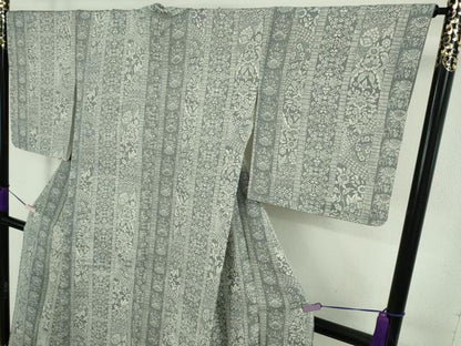 平和屋本店●極上　龍村晋謹製　小紋　型染　名物裂間道　逸品　DZAC0033kh6