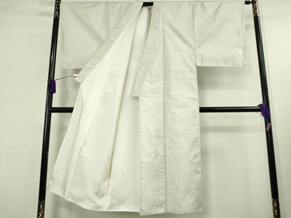 平和屋本店●極上　男性　本場大島紬　白大島　アンサンブル　蚊絣　逸品　未使用　DZAC0074kh6
