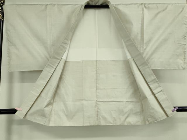 平和屋本店●極上　男性　本場大島紬　白大島　アンサンブル　蚊絣　逸品　未使用　DZAC0074kh6