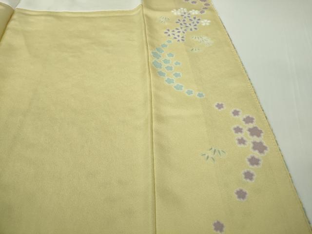 平和屋着物●極上　中国三大刺繍　相良刺繍　訪問着　朧染め　重ね絞り　流水花文　暈し染め　金糸　銀通し地　逸品　DZAC0095kh6