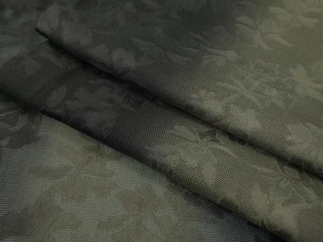 平和屋着物＊極上　夏物　小紋　草花紋紗　暈し染め　間道　逸品　DZAC0097kh6
