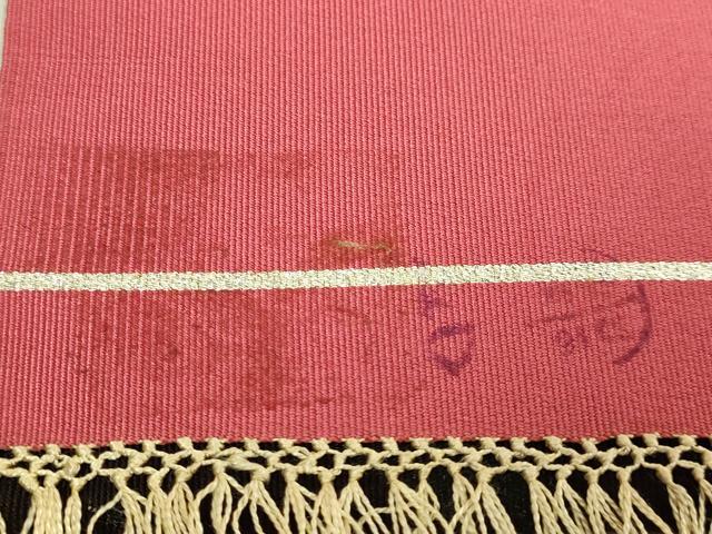 平和屋着物●極上　セミアンティーク　爪掻き本綴れ　八寸名古屋帯　八咫烏　金糸　逸品　DZAC0106kh6