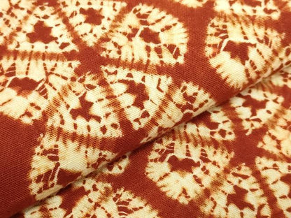 平和屋本店●極上　九寸名古屋帯　茜染　間道　綿　逸品　DZAC0118kh6