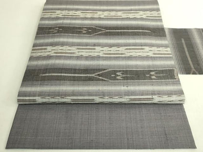 平和屋着物●極上　本場琉球絣　九寸名古屋帯　紬地　ますいわ屋扱い　逸品　DZAC0126kh6