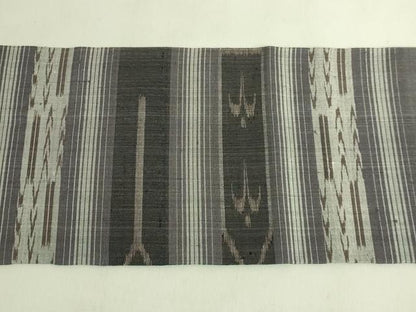 平和屋着物●極上　本場琉球絣　九寸名古屋帯　紬地　ますいわ屋扱い　逸品　DZAC0126kh6