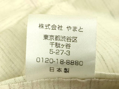 平和屋本店＊極上　夏物　九寸名古屋帯　花鳥唐草　麻　やまと誂製　逸品　DZAC0130kh6