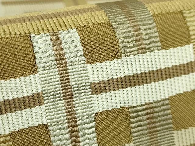 平和屋本店●極上　伝統工芸士　曽根武勇　全通柄袋帯　吉野間道　逸品　DZAC0143kh6