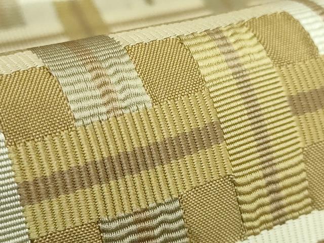 平和屋本店●極上　伝統工芸士　曽根武勇　全通柄袋帯　吉野間道　逸品　DZAC0143kh6