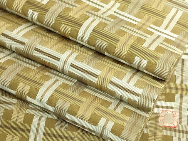平和屋本店●極上　伝統工芸士　曽根武勇　全通柄袋帯　吉野間道　逸品　DZAC0143kh6