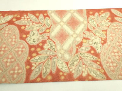 平和屋本店●極上　初代　久保田一竹　幻の辻が花　太鼓柄袋帯　金通し地　逸品　DZAC0146kh6