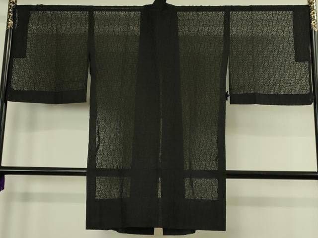 平和屋本店∞極上 本加賀友禅作家 柿本市郎監修 道中着 スリーシーズン 春夏秋 塵除け ロング丈 オーガンジー 反端付き 逸品 DZAC0151kh6