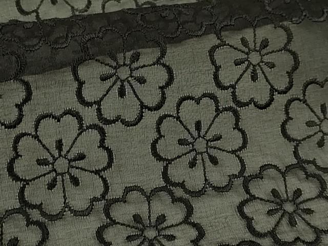 平和屋本店∞極上 本加賀友禅作家 柿本市郎監修 道中着 スリーシーズン 春夏秋 塵除け ロング丈 オーガンジー 反端付き 逸品 DZAC0151kh6