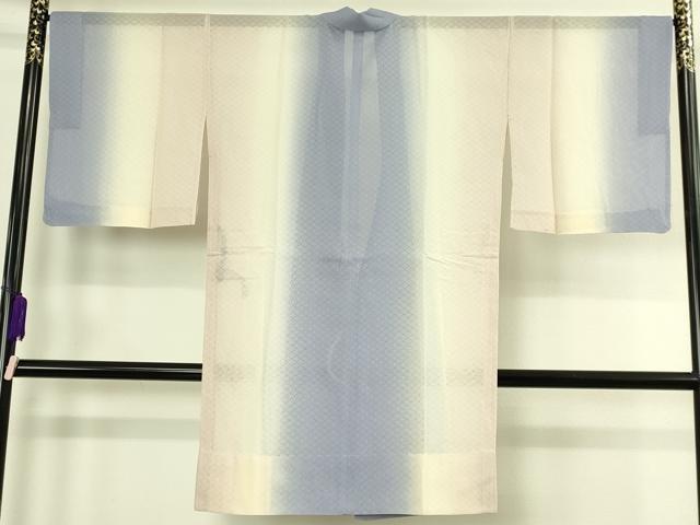 平和屋本店∞極上　道中着　スリーシーズン　春夏秋　塵除け　ロング丈　七宝紋紗　暈し染め　伊と幸　反端付き　逸品　DZAC0161kh6