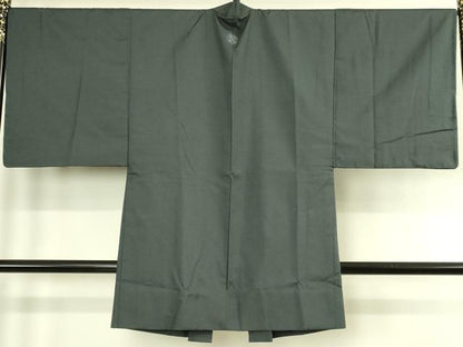 平和屋着物●極上　男性　工芸染織　むら田　羽織　単衣　ぜんまい紬　綾織　たとう紙付き　逸品　DZAC0167kh6