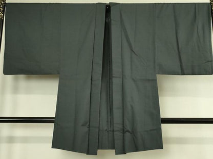 平和屋着物●極上　男性　工芸染織　むら田　羽織　単衣　ぜんまい紬　綾織　たとう紙付き　逸品　DZAC0167kh6