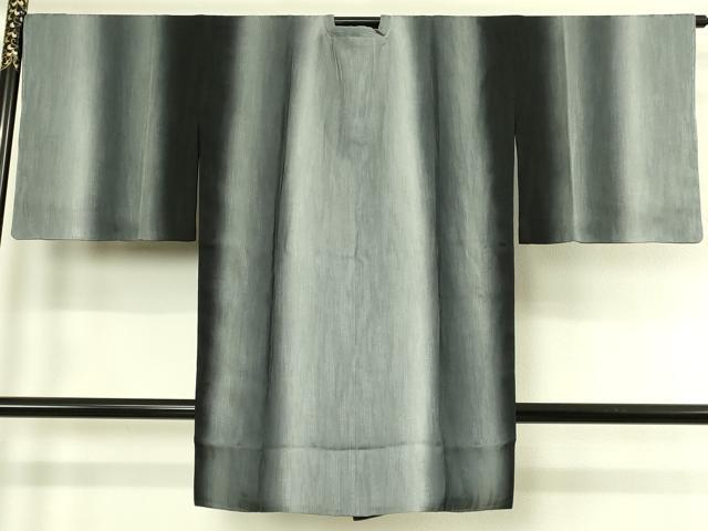平和屋着物∞極上　道行コート　ロング丈　作家・翠明　間道　暈し染め　ほていや扱い　逸品　DZAC0169kh6