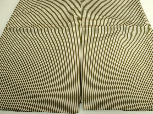 平和屋本店●極上　男性　人間国宝　甲田綏郎　精好仙台平　馬乗り袴　縞　逸品　DZAC0172kh6