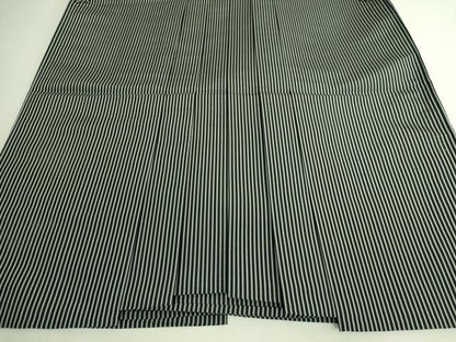 平和屋本店＊極上　夏物　男性　人間国宝　甲田綏郎　精好仙台平　行灯袴　縦絽　縞　逸品　DZAC0180kh6