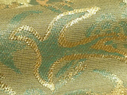 平和屋着物●極上　六通柄袋帯　更紗花鳥文　金銀糸　逸品　DZAC0196kh6