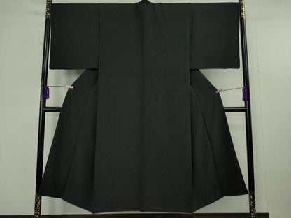 平和屋本店●極上　男性　小紋　大小霰　黒地　逸品　DZAC0212kh6