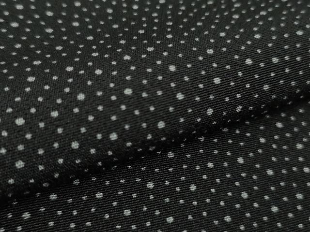 平和屋本店●極上　男性　小紋　大小霰　黒地　逸品　DZAC0212kh6