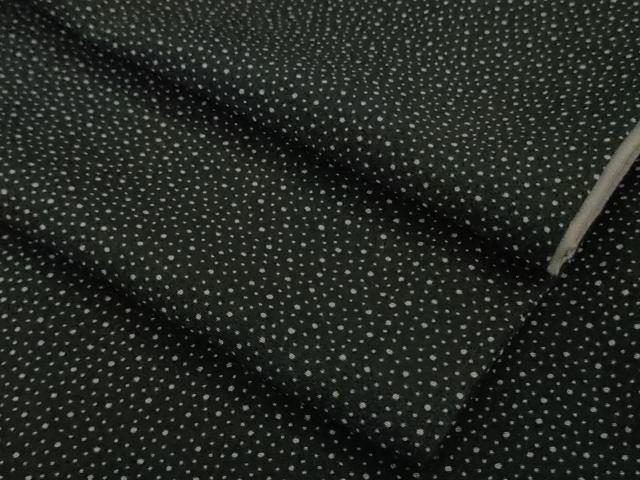 平和屋本店●極上　男性　小紋　大小霰　黒地　逸品　DZAC0212kh6