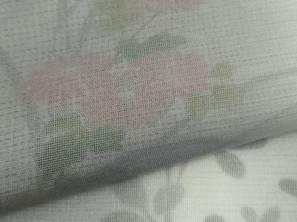 平和屋本店▽極上　訪問着　無双　紗袷　紗×絽　草花文　暈し染め　逸品　DZAC0216kh6
