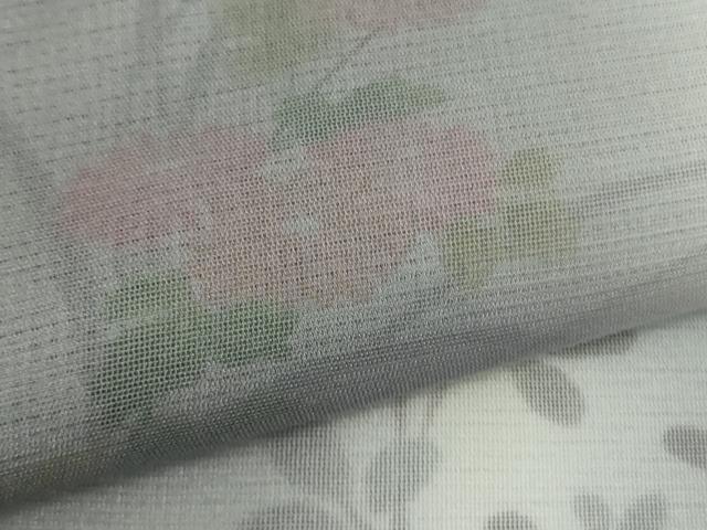 平和屋本店▽極上　訪問着　無双　紗袷　紗×絽　草花文　暈し染め　逸品　DZAC0216kh6