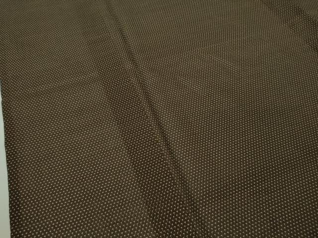 平和屋本店＊極上　夏物　男性　本塩沢　夏塩沢　キングサイズ　蚊絣　黒茶色地　逸品　未使用　DZAC0217kh6