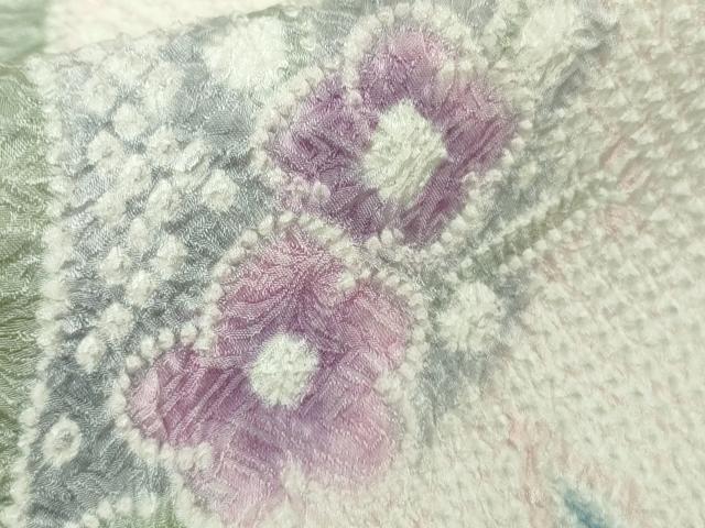 平和屋本店●極上　名門　藤娘きぬたや・総絞り　伊藤卓夫　訪問着　枝花文　暈し染め　逸品　未使用　DZAC0233kh6