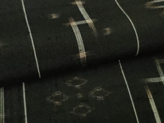 平和屋本店＊極上　夏物　国指定重要無形文化財　本場久米島紬　夏久米島　手織　逸品　DZAC0244kh6