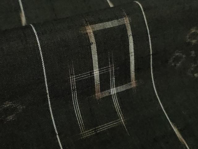平和屋本店＊極上　夏物　国指定重要無形文化財　本場久米島紬　夏久米島　手織　逸品　DZAC0244kh6