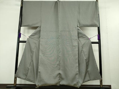 平和屋本店●極上　男性　銀座もとじ　お召　キングサイズ　たとう紙付き　逸品　DZAC0249kh6